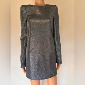 Shimmering Silver Mini Dress by H&M